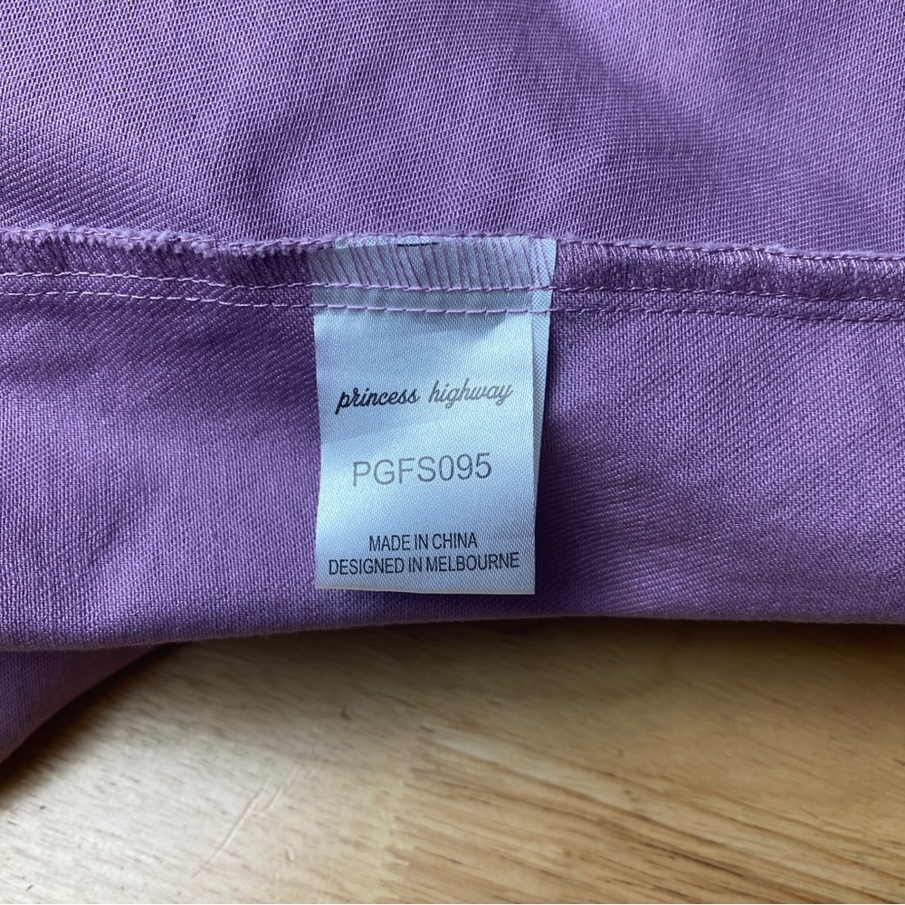 PRINCESS HIGHWAY Enid Lilac Floral Embroidered Overall Pinafore Pinny Dress Sz 8 - Picture 7 of 13